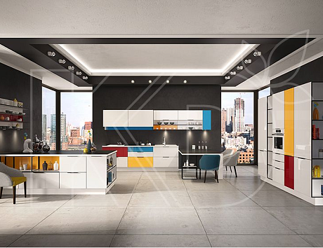 Белые кухни в современном стиле