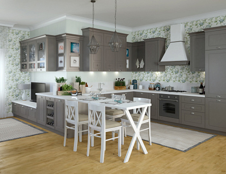 Серая кухня в Чите