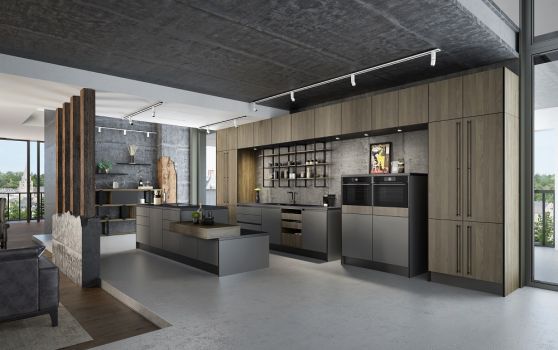 Модные серые кухни в классическом стиле и стиле модерн