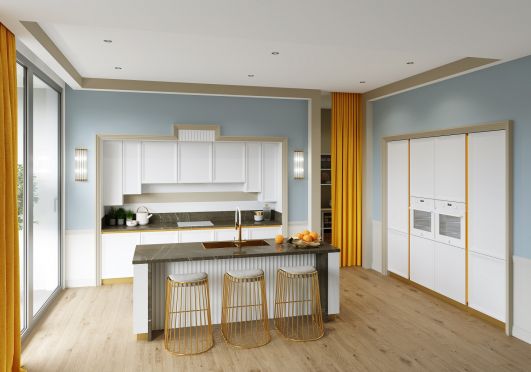 Кухни с фасадами из МДФ